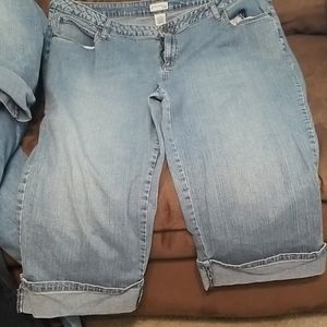 Denim capris
